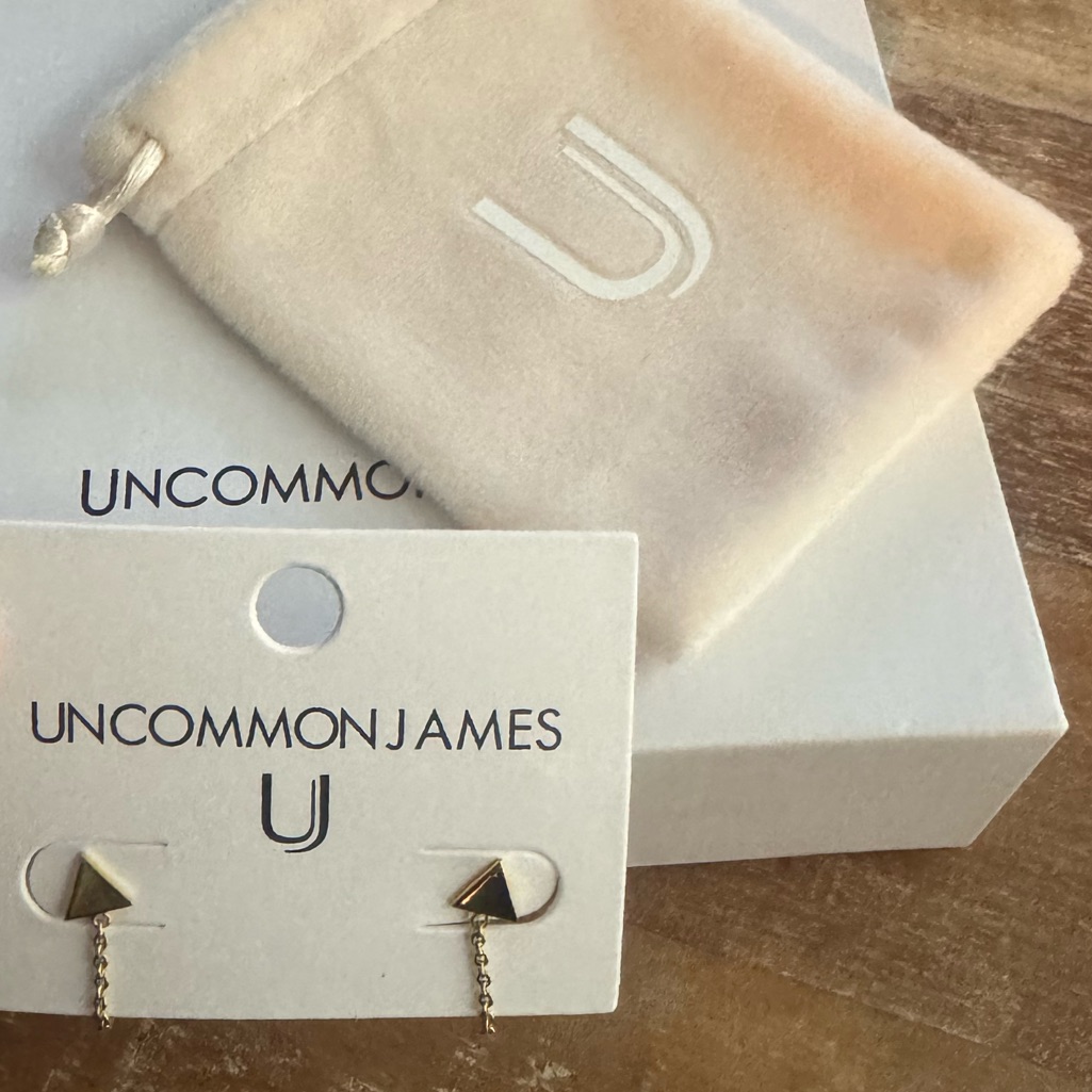 Uncommon James Huggie Chain Earrings